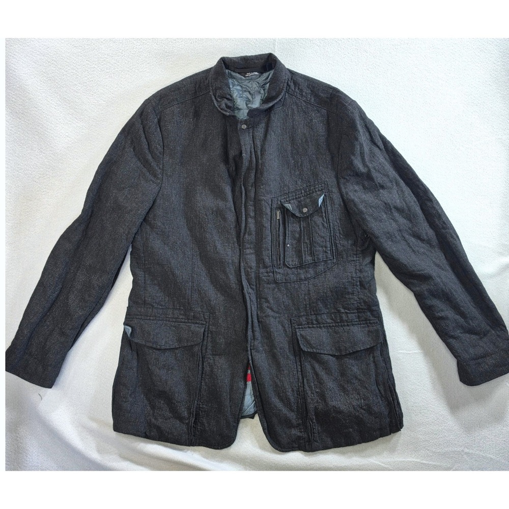 Victorinox Gorpcore Techwear Wool Field Jacket 46 Charcoal Grey Primaloft Coat